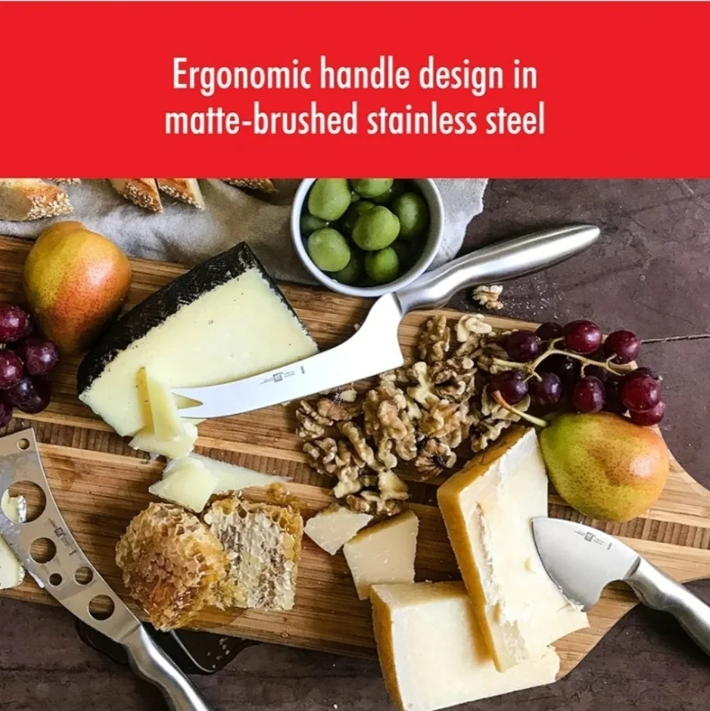 ZWILLING Collection 3-pc Cheese Knife Set for Charcuterie Board, Gift Set, Stain